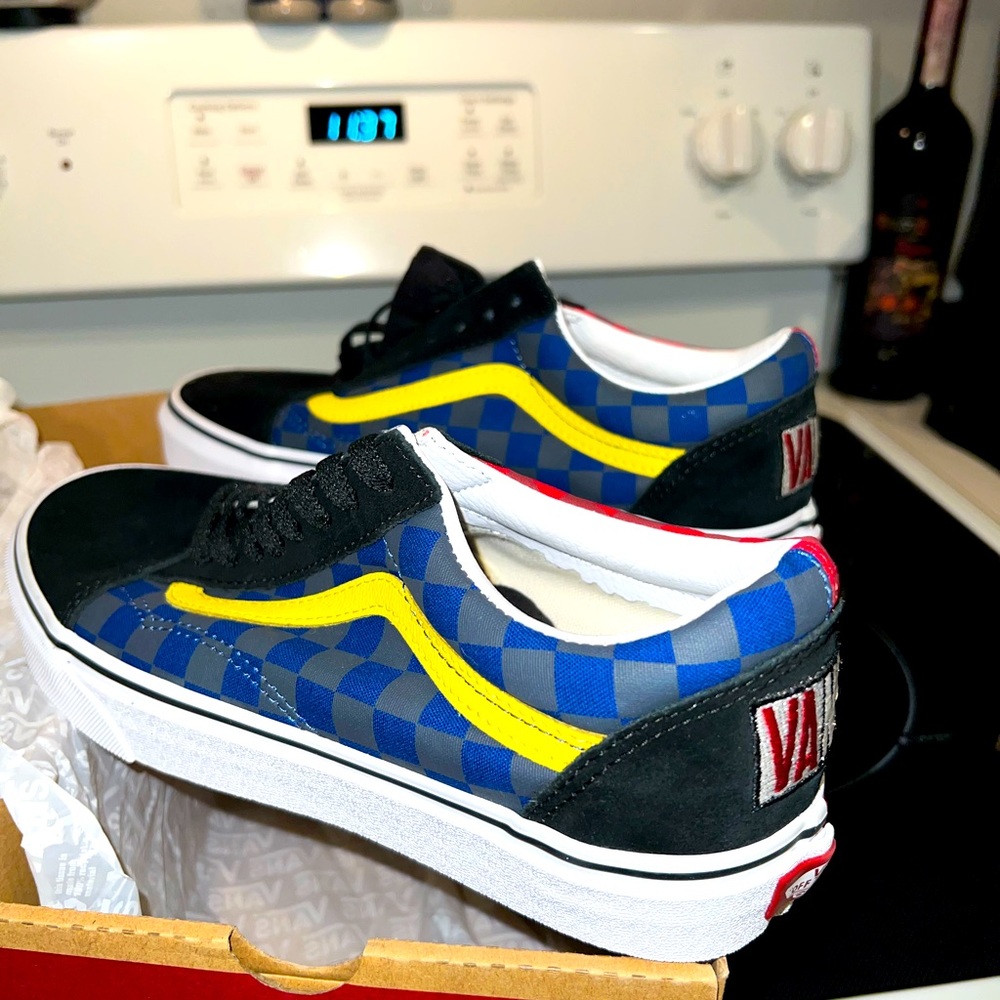 Vans Old Skool OTW Rally Men's Checkered Multi Red Black VN0A4BV5V3L Size 8